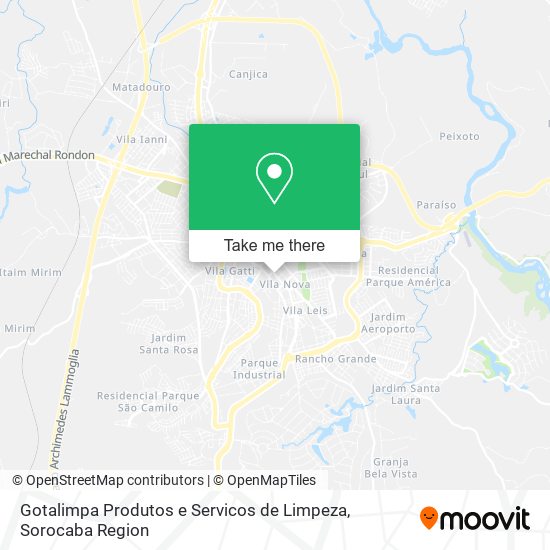 Mapa Gotalimpa Produtos e Servicos de Limpeza