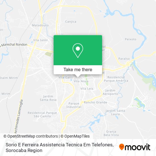 Sorio E Ferreira Assistencia Tecnica Em Telefones map