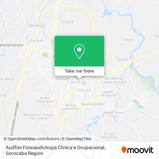 Audfon Fonoaudiologia Clinica e Ocupacional map