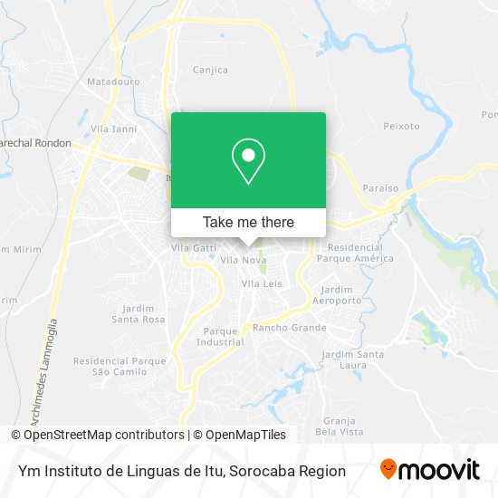 Ym Instituto de Linguas de Itu map