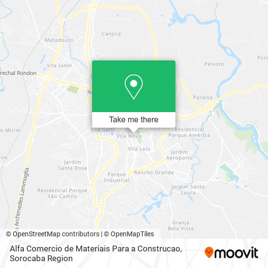 Alfa Comercio de Materiais Para a Construcao map