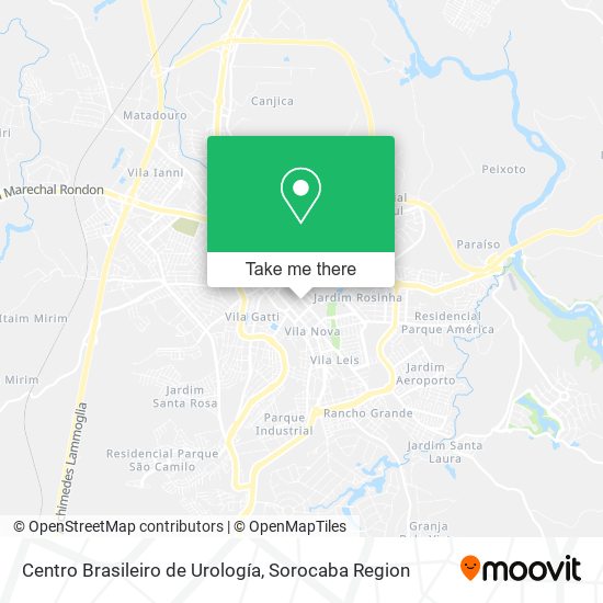 Mapa Centro Brasileiro de Urología