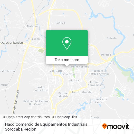 Mapa Haco Comercio de Equipamentos Industriais