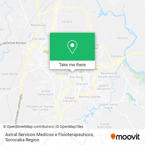 Astral Servicos Medicos e Fisioterapeuticos map