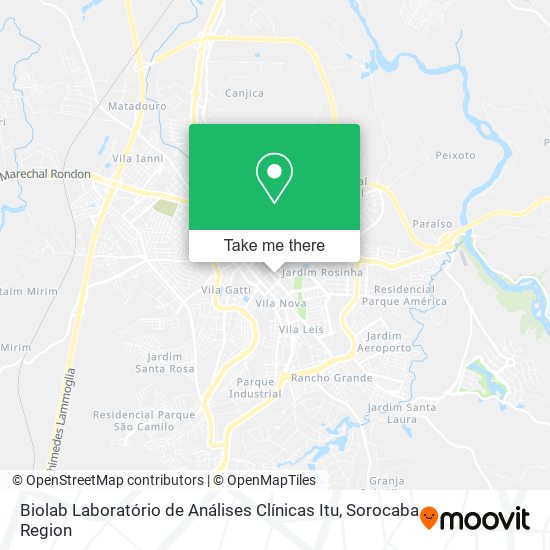 Biolab Laboratório de Análises Clínicas Itu map