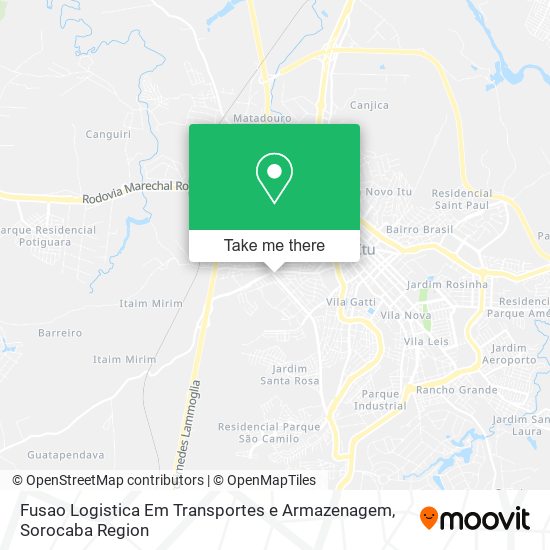 Fusao Logistica Em Transportes e Armazenagem map