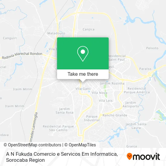 A N Fukuda Comercio e Servicos Em Informatica map