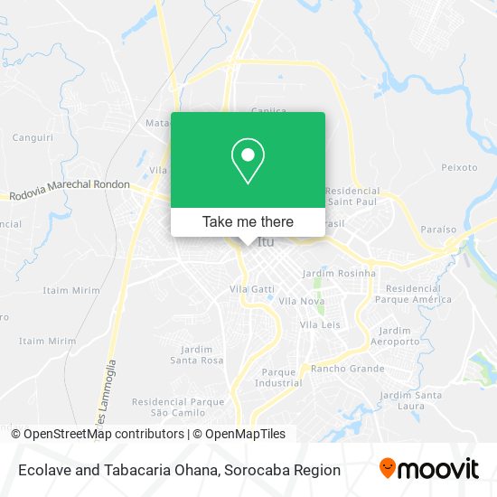 Ecolave and Tabacaria Ohana map