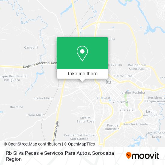 Rb Silva Pecas e Servicos Para Autos map