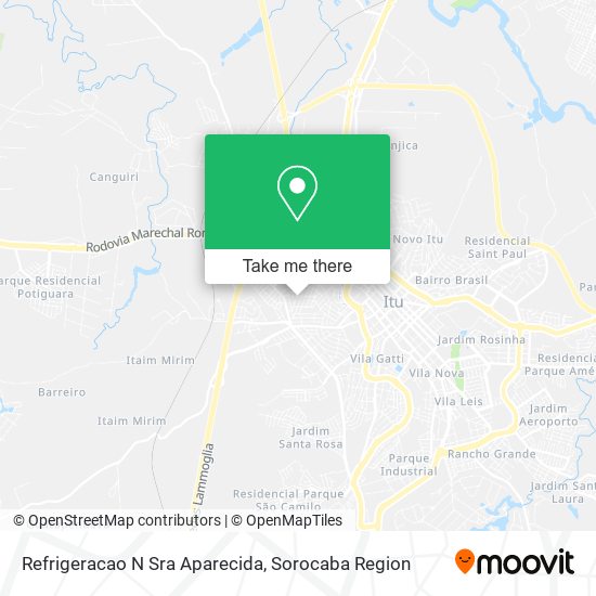 Mapa Refrigeracao N Sra Aparecida