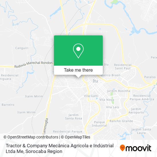 Tractor & Company Mecânica Agrícola e Indústrial Ltda Me map