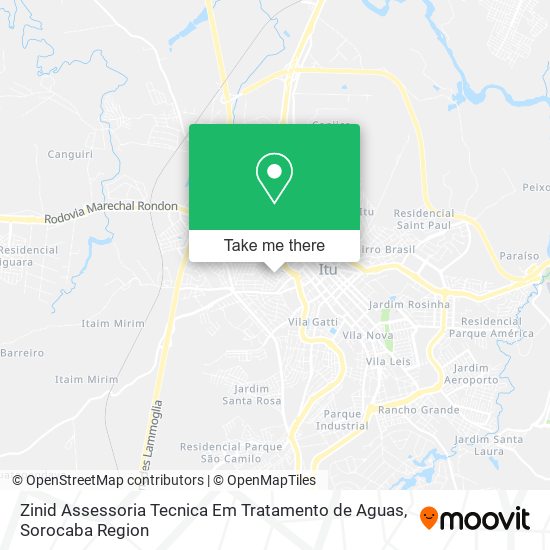 Zinid Assessoria Tecnica Em Tratamento de Aguas map