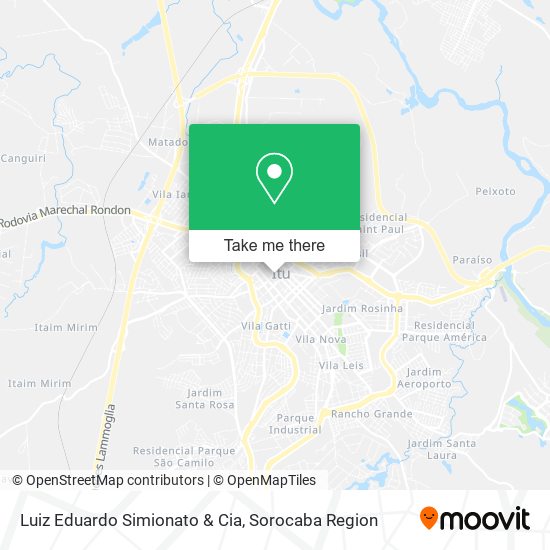 Mapa Luiz Eduardo Simionato & Cia