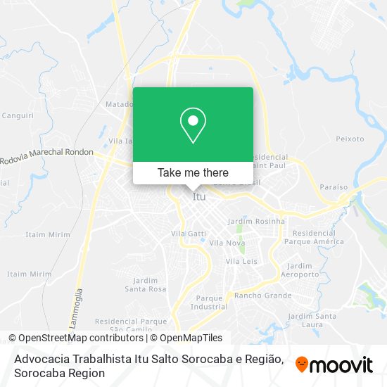 Advocacia Trabalhista Itu Salto Sorocaba e Região map
