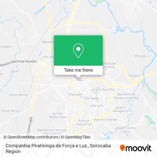 Companhia Piratininga de Força e Luz. map