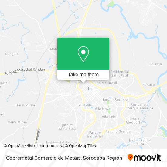 Cobremetal Comercio de Metais map