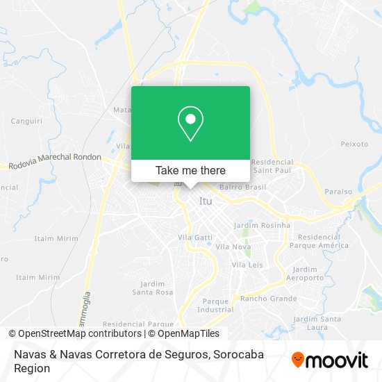 Mapa Navas & Navas Corretora de Seguros