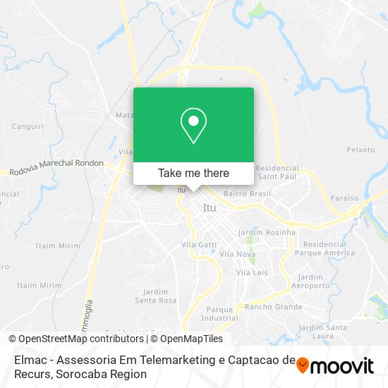 Mapa Elmac - Assessoria Em Telemarketing e Captacao de Recurs