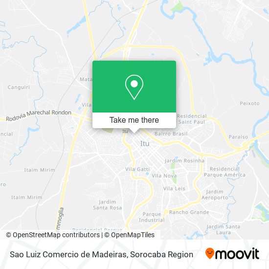 Mapa Sao Luiz Comercio de Madeiras