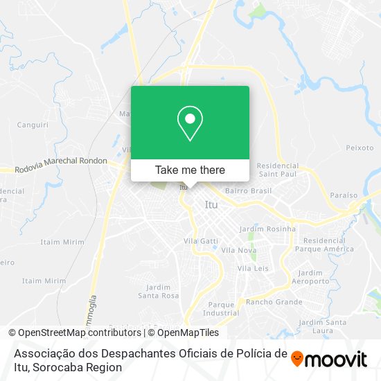 Associação dos Despachantes Oficiais de Polícia de Itu map