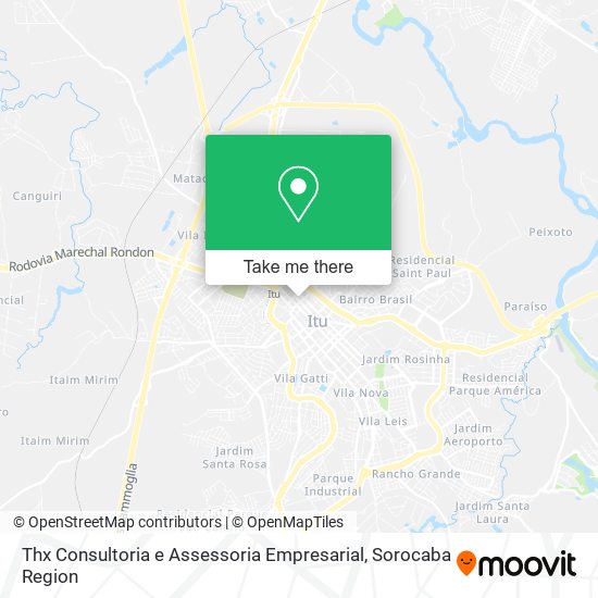 Mapa Thx Consultoria e Assessoria Empresarial