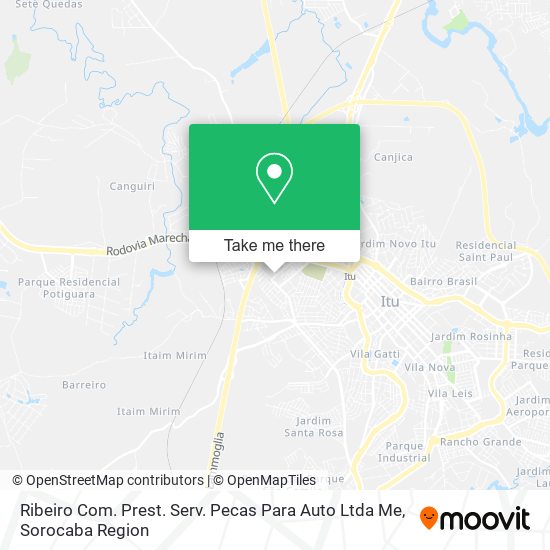 Ribeiro Com. Prest. Serv. Pecas Para Auto Ltda Me map