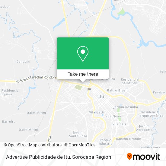 Mapa Advertise Publicidade de Itu