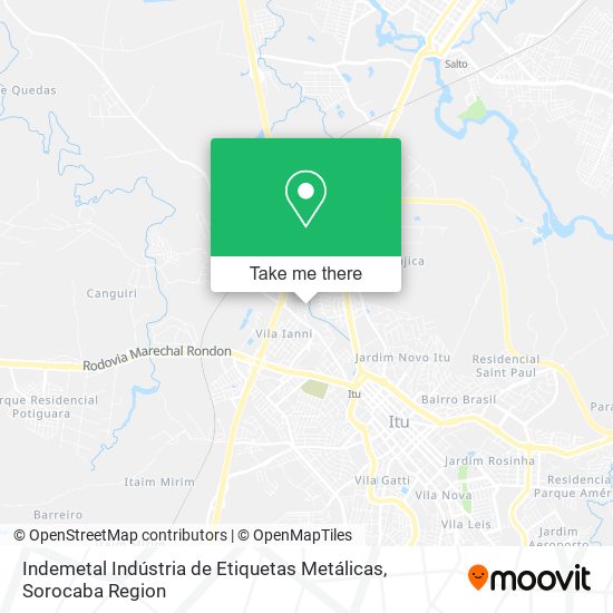 Indemetal Indústria de Etiquetas Metálicas map