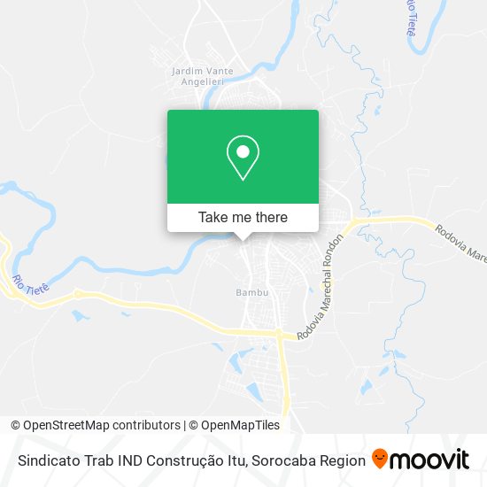 Sindicato Trab IND Construção Itu map