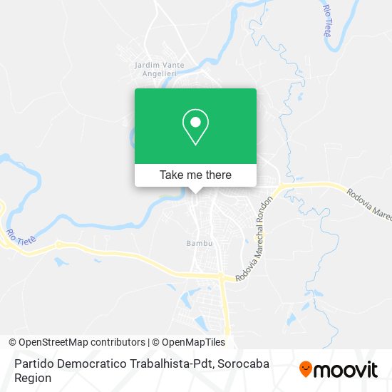 Partido Democratico Trabalhista-Pdt map