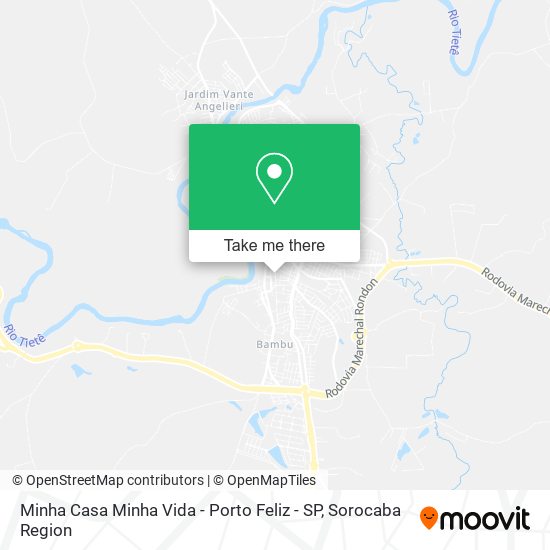 Mapa Minha Casa Minha Vida - Porto Feliz - SP