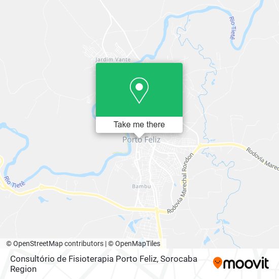 Consultório de Fisioterapia Porto Feliz map
