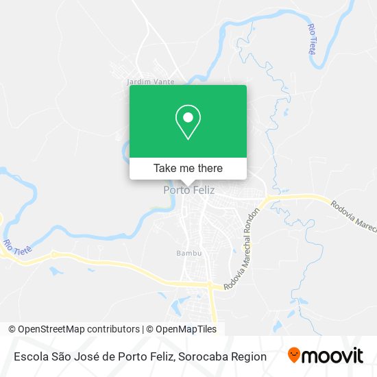 Mapa Escola São José de Porto Feliz