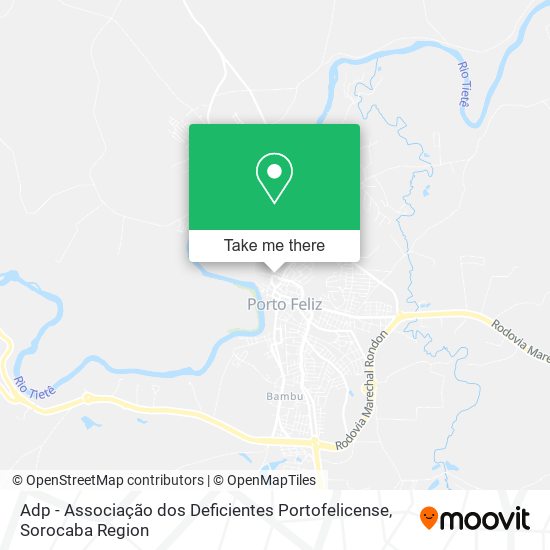 Adp - Associação dos Deficientes Portofelicense map