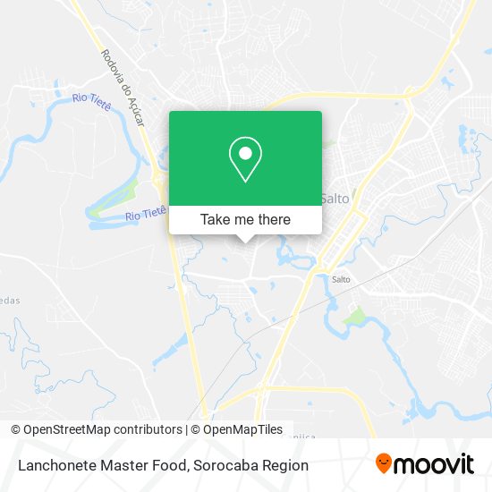 Lanchonete Master Food map