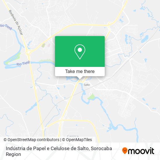 Indústria de Papel e Celulose de Salto map