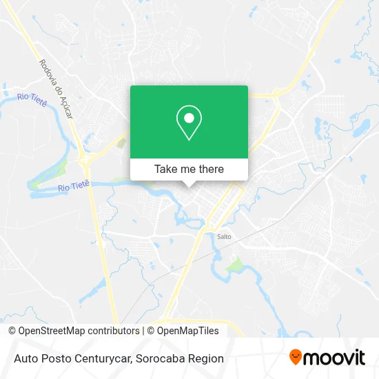 Auto Posto Centurycar map