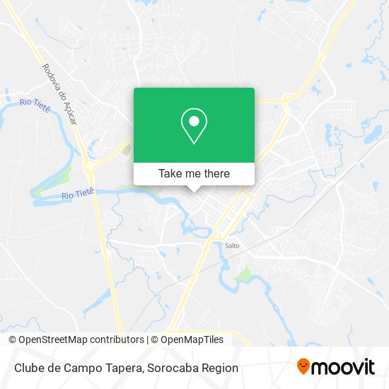 Clube de Campo Tapera map