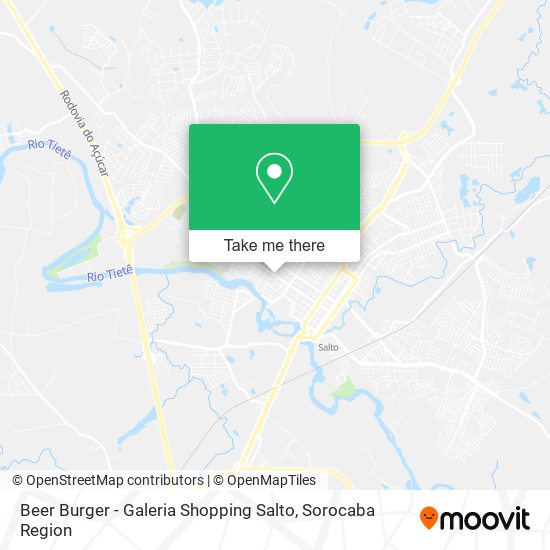 Beer Burger - Galeria Shopping Salto map