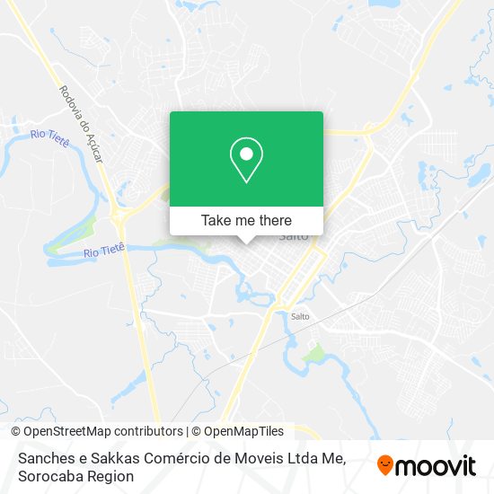 Mapa Sanches e Sakkas Comércio de Moveis Ltda Me