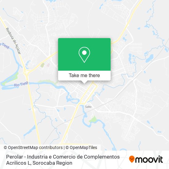 Perolar - Industria e Comercio de Complementos Acrilicos L map