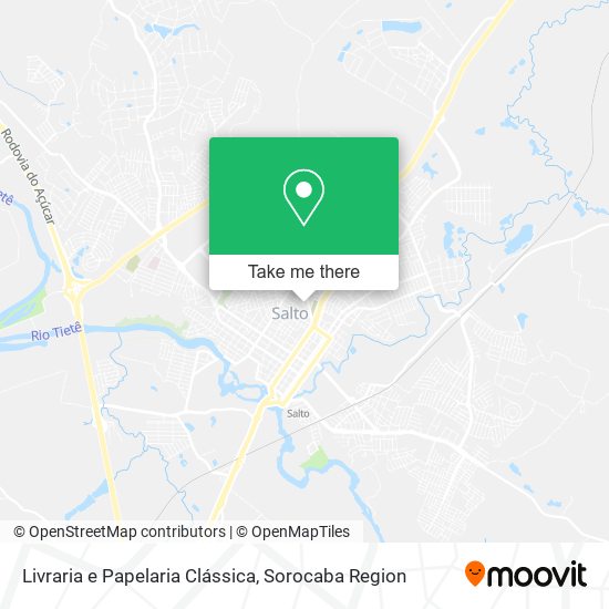 Mapa Livraria e Papelaria Clássica