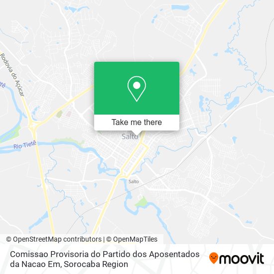 Comissao Provisoria do Partido dos Aposentados da Nacao Em map