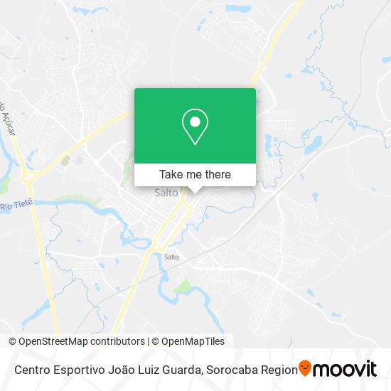 Mapa Centro Esportivo João Luiz Guarda