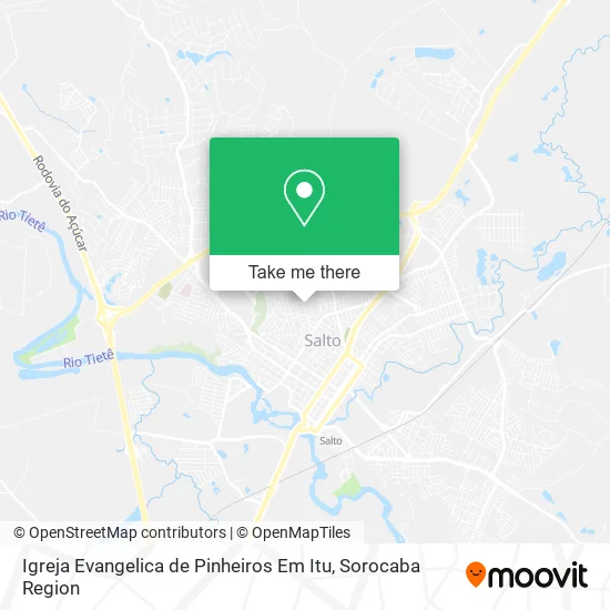 Igreja Evangelica de Pinheiros Em Itu map