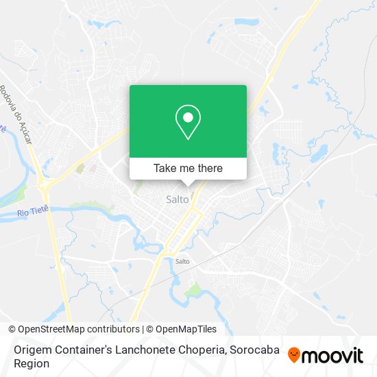 Origem Container's Lanchonete Choperia map