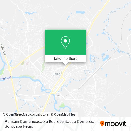 Mapa Pansani Comunicacao e Representacao Comercial