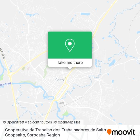 Cooperativa de Trabalho dos Trabalhadores de Salto Coopsalto map