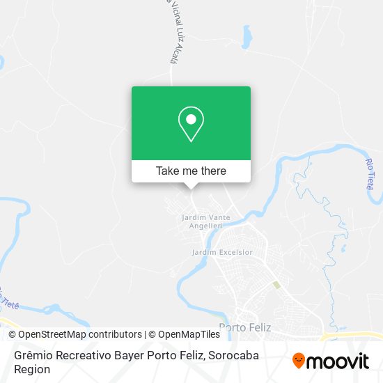 Mapa Grêmio Recreativo Bayer Porto Feliz