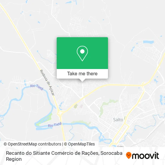 Recanto do Sitiante Comércio de Rações map